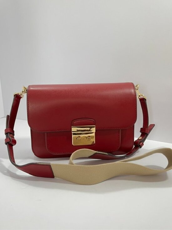 Michael Kors Handbags - Michael Kors Leather Sloan Editor Large Shoulder Bag Dark Cherry 2 Straps